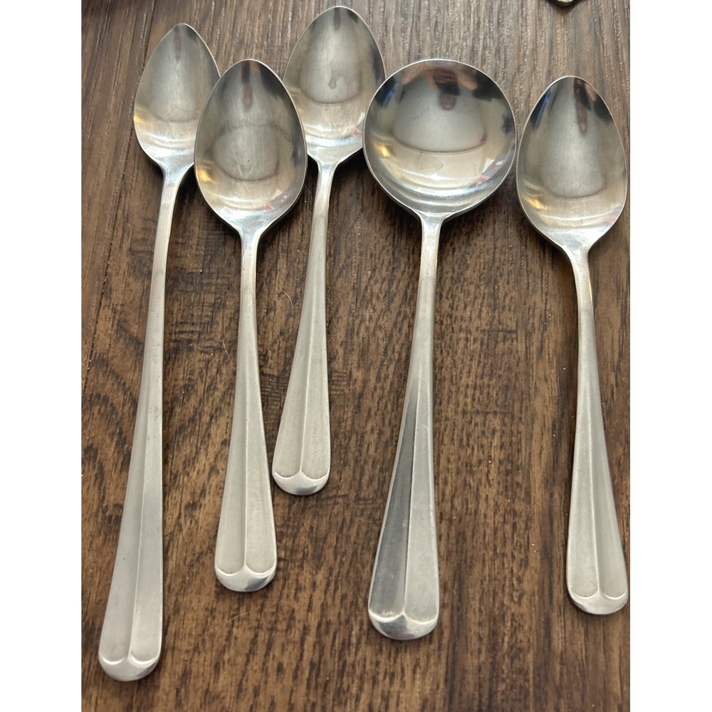 Rogers Jefferson Manor Stainless Mixed Spoon Lot of 5 Korea